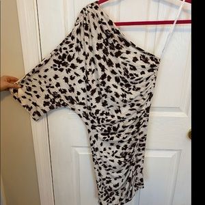 Cheetah One Shoulder Dress